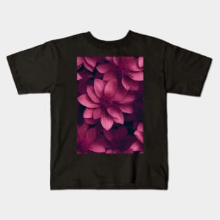 Beautiful Red Burgundy Flowers, for all those who love nature #96 Kids T-Shirt